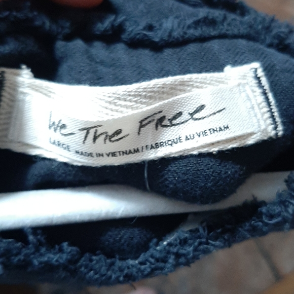 Free People BNWT Palo Alto top, blk sz L - Picture 5 of 11